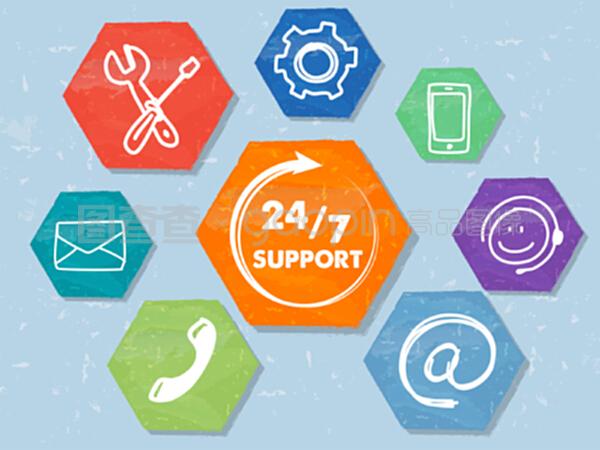 247个支持与网络标志 油渍绘制的六边形标签与网络技术咨询服务的全面解析